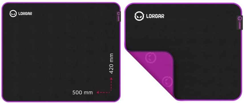 LORGAR Main 315 pelės kilimėlis | 500x420x3mm