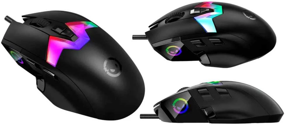LORGAR MSP80, 8000 Hz Pelė žaidimams Pro, Juodas