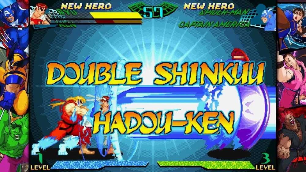 MARVEL prieš CAPCOM kovos kolekciją: Arcade Classics PS4