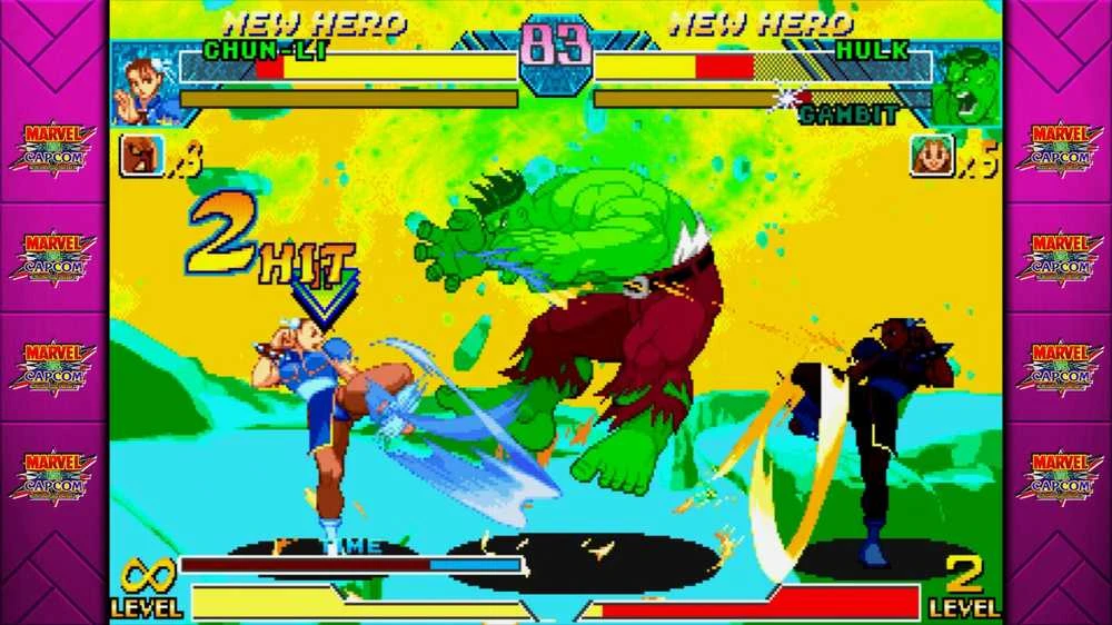MARVEL prieš CAPCOM kovos kolekciją: Arcade Classics PS4
