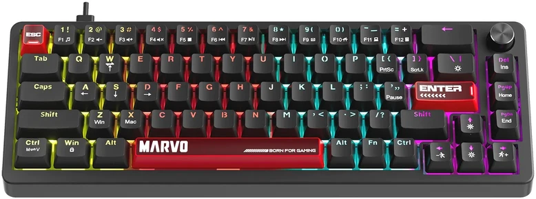 Klaviatūra Klav.Marvo Arma 67 KG935 juoda