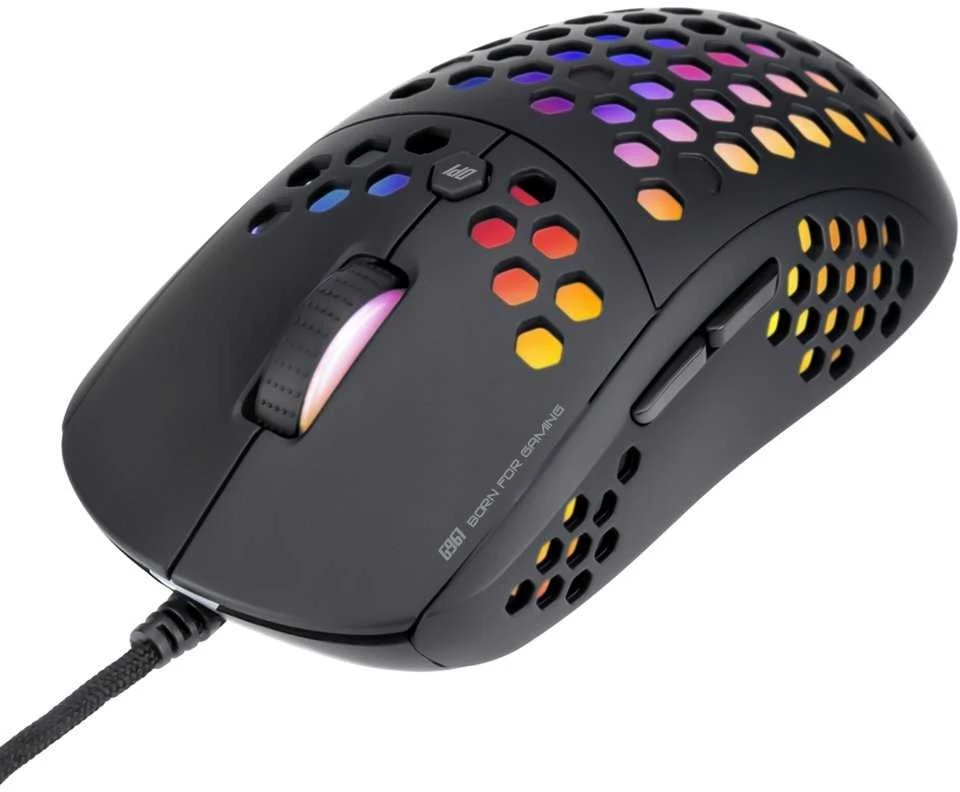 Marvo G961 RGB juoda pelė su laidu | 12000 DPI