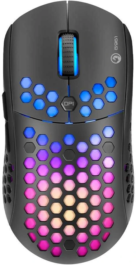 Marvo G961 RGB juoda pelė su laidu | 12000 DPI