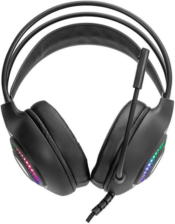 MARVO H8325 Akari 40 RGB Laidinės žaidimų ausinės | USB | 3.5 mm | Juoda