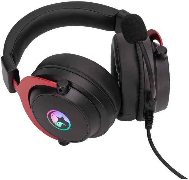 MARVO HG9067 Tactic 70 RGB Laidinės žaidimų ausinės | USB | Juodos
