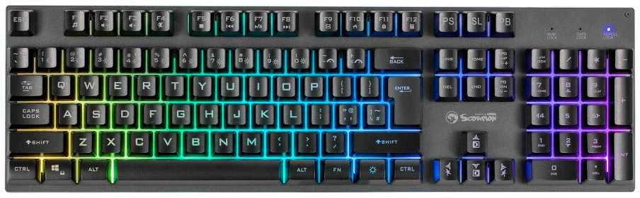 Marvo K604 laidinė membraninė klaviatūra su RGB (US, Membrane switch)