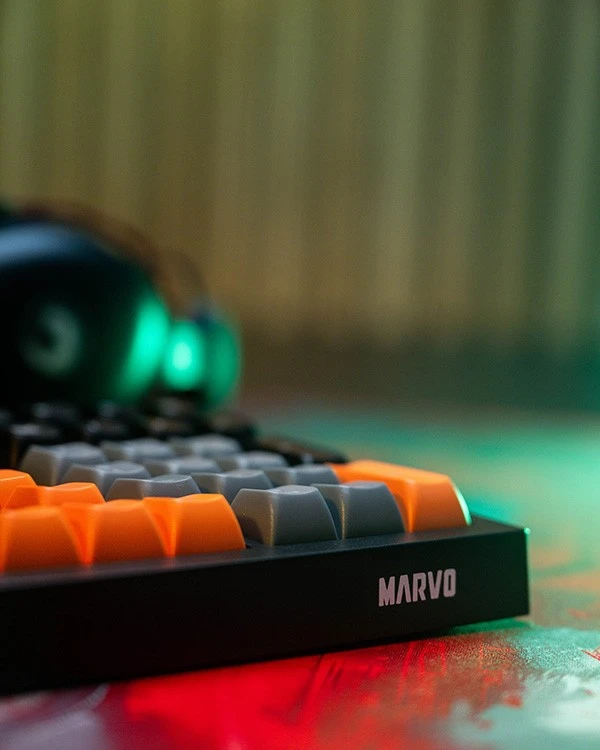 MARVO K638B Soldat S50B Laidinė žaidimų klaviatūra | USB | Juoda