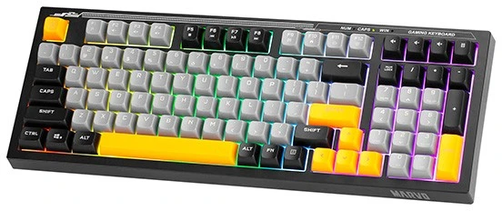 MARVO K638B Soldat S50B Laidinė žaidimų klaviatūra | USB | Juoda
