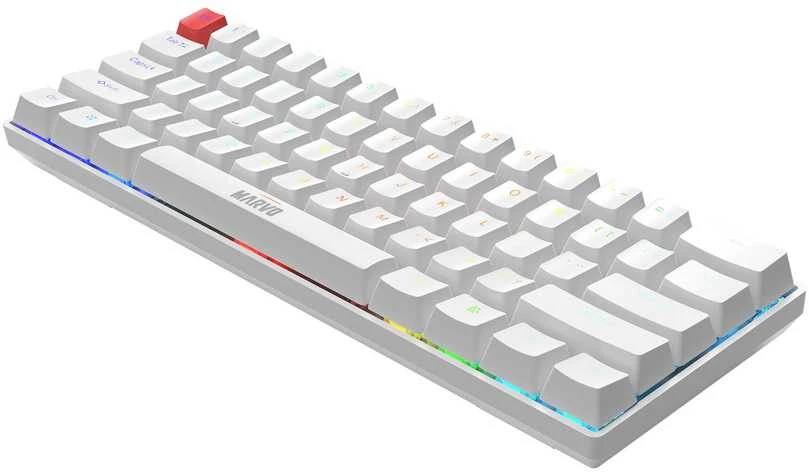 Klaviatūra Klav.Marvo Saber 61 KG933 RGB 60% balta