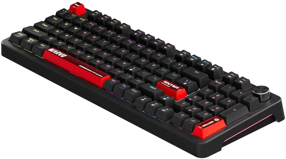 MARVO KG937 Arma 98 RGB Laidinė žaidimų klaviatūra | Juoda, 98%