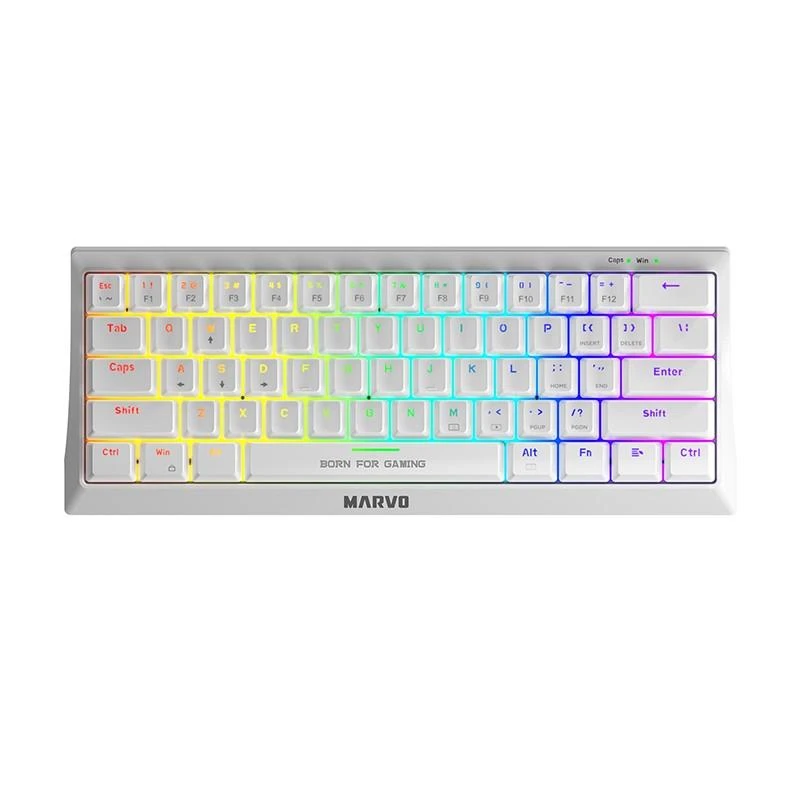 Klaviatūra Marvo KG962 RGB (Balta)