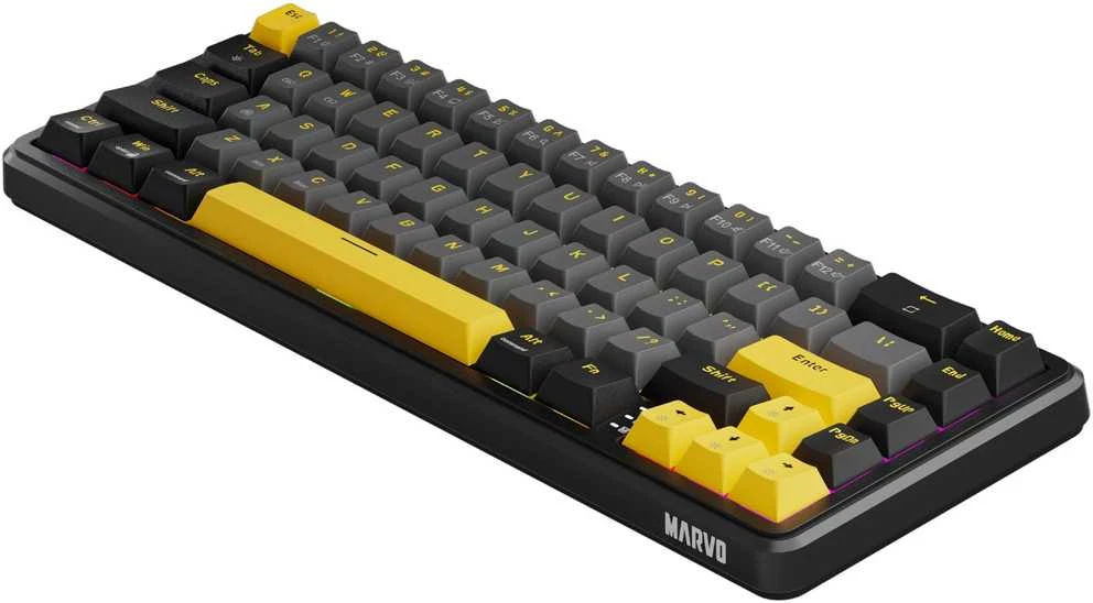MARVO KG964 Magma M40 RGB Laidinė žaidimų klaviatūra | USB | Juoda, 60%