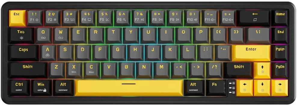 MARVO KG964 Magma M40 RGB Laidinė žaidimų klaviatūra | USB | Juoda, 60%