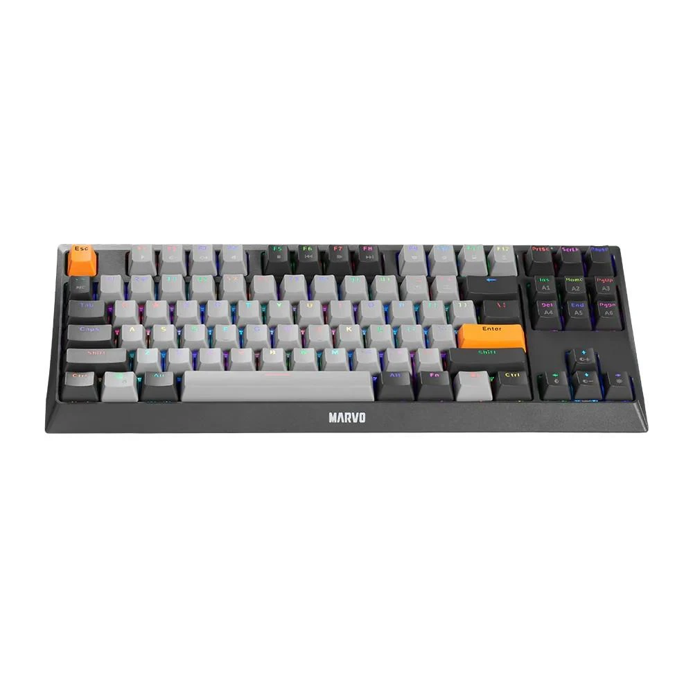 Marvo KG980B TKL mechaninė klaviatūra su RGB (Hot-Swap, US, Mėlyna switch)