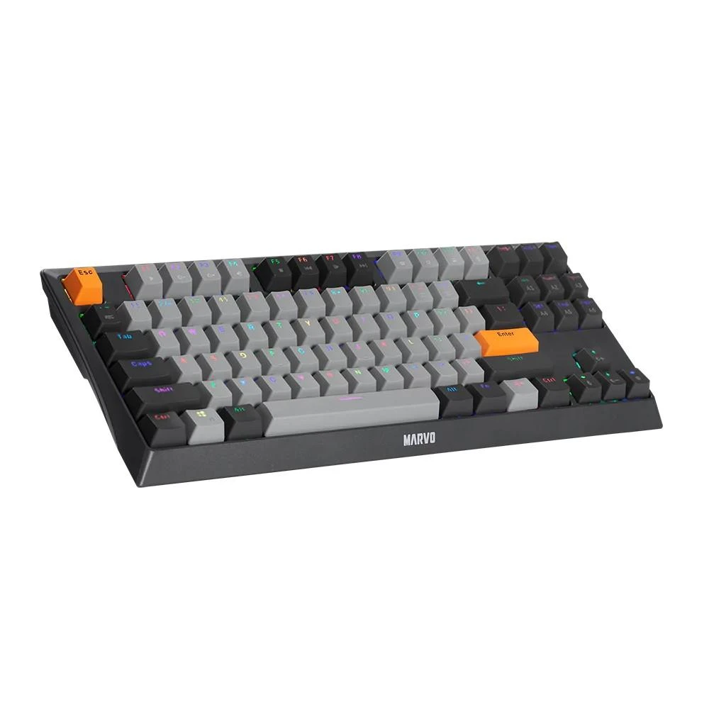 Marvo KG980B TKL mechaninė klaviatūra su RGB (Hot-Swap, US, Mėlyna switch)