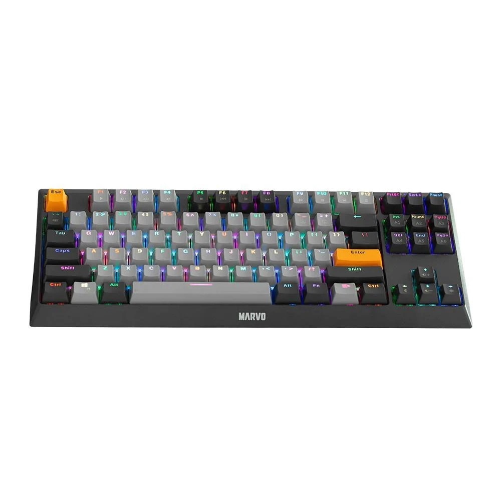 Marvo KG980B TKL mechaninė klaviatūra su RGB (Hot-Swap, US, Mėlyna switch)