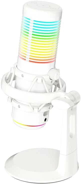 Marvo MIC-07 RGB baltas laidinis mikrofonas |USB