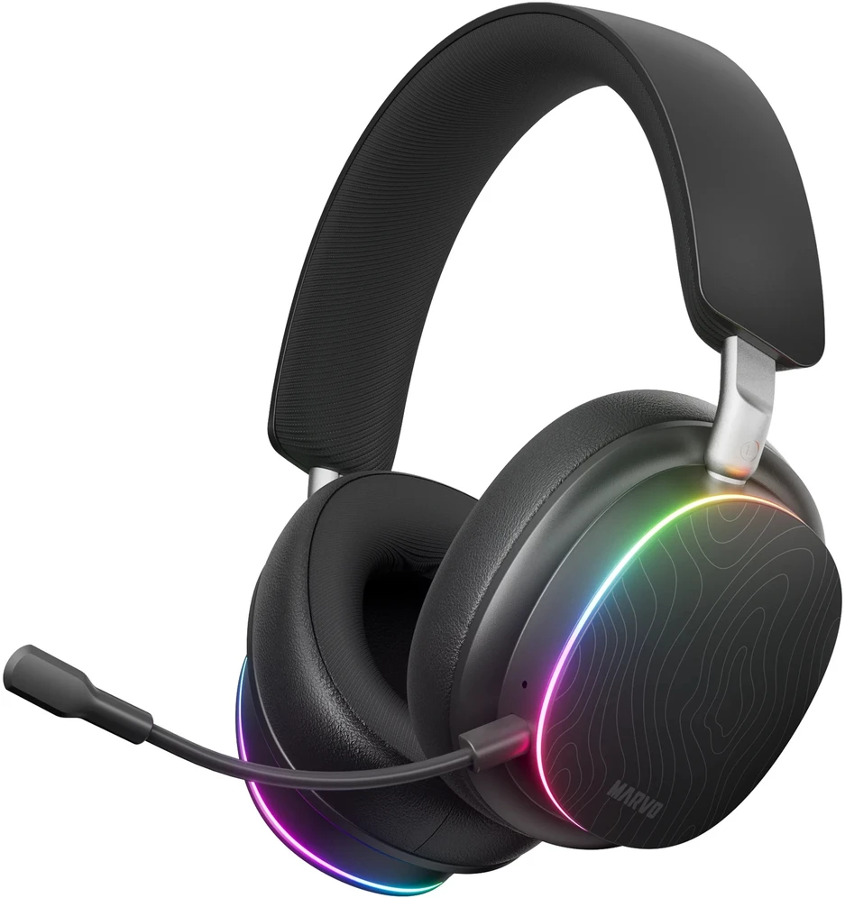 Ausinės su mikrofonu Marvo HG9087W BK belaidės