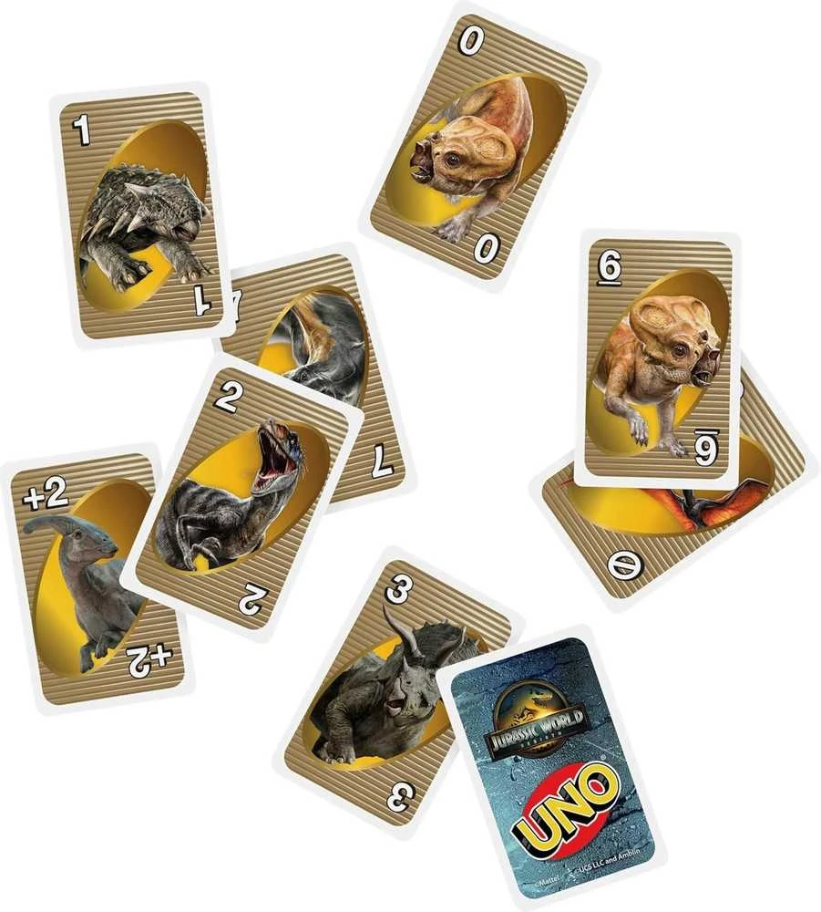 Mattel UNO kortos JURASSIC WORLD (JFT28)