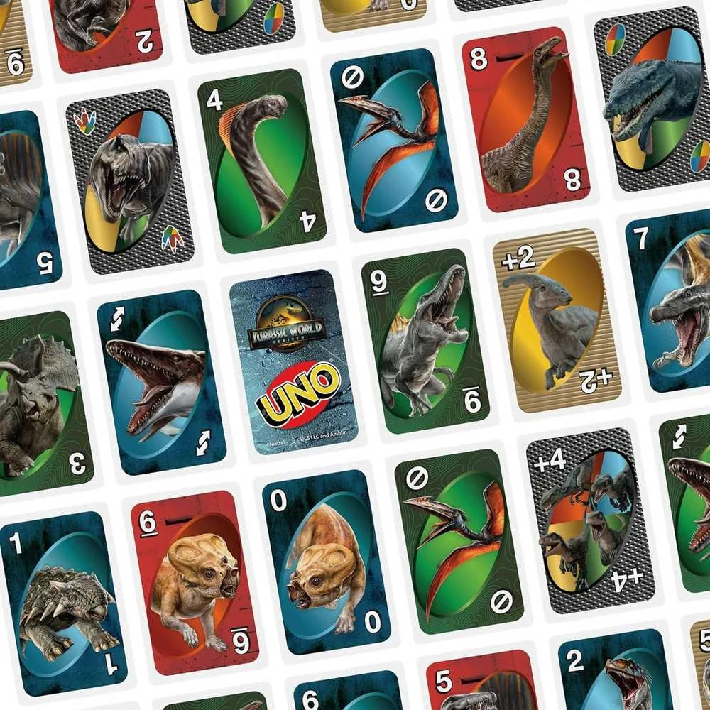 Mattel UNO kortos JURASSIC WORLD (JFT28)