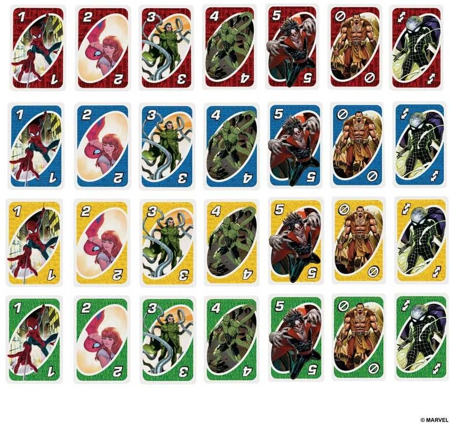 Mattel UNO kortos SPIDER–MAN (HXY08)