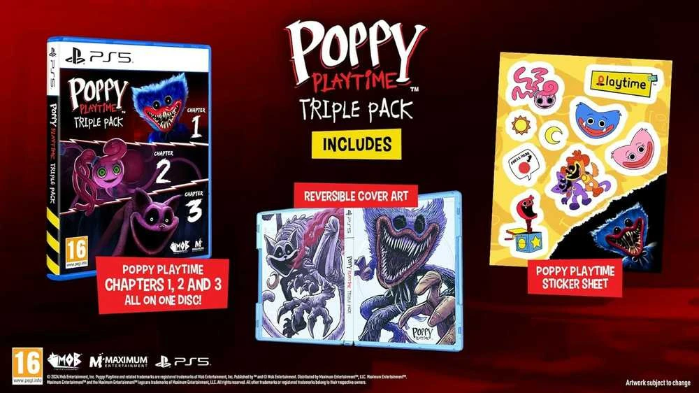 Maximum Games Maksimalus pramogų Poppy Playtime Triple Pack PS5 paketas