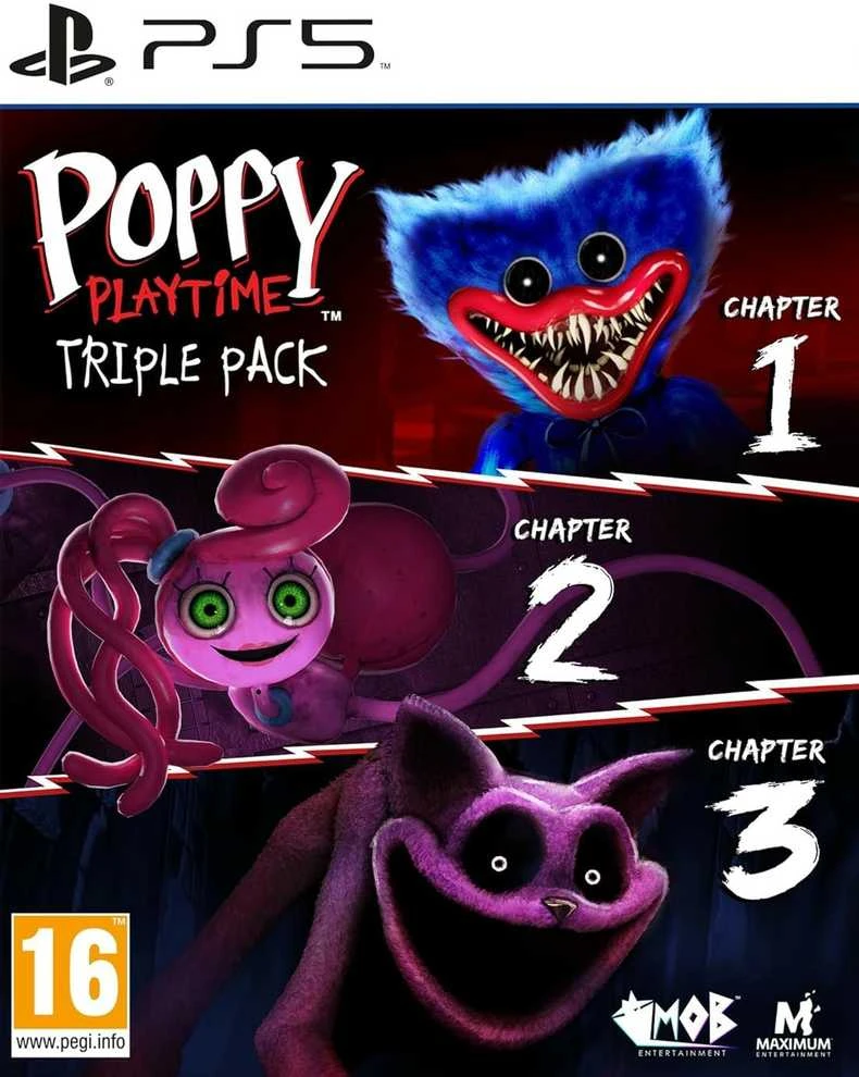 Maximum Games Maksimalus pramogų Poppy Playtime Triple Pack PS5 paketas