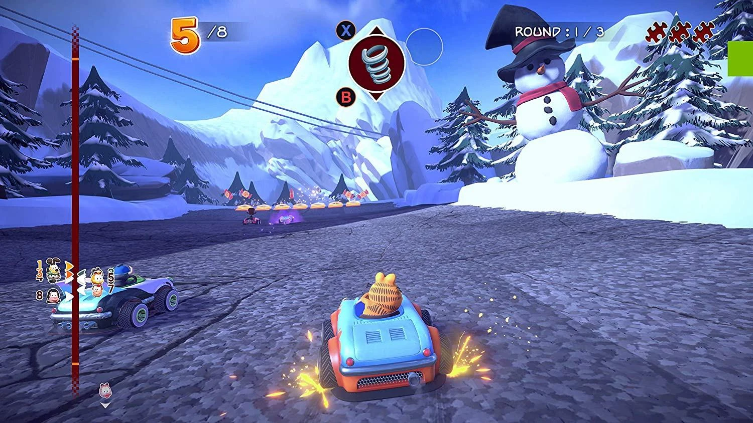Maximum Games Daugiausia žaidimų Garfield Kart Furious Racing PS4