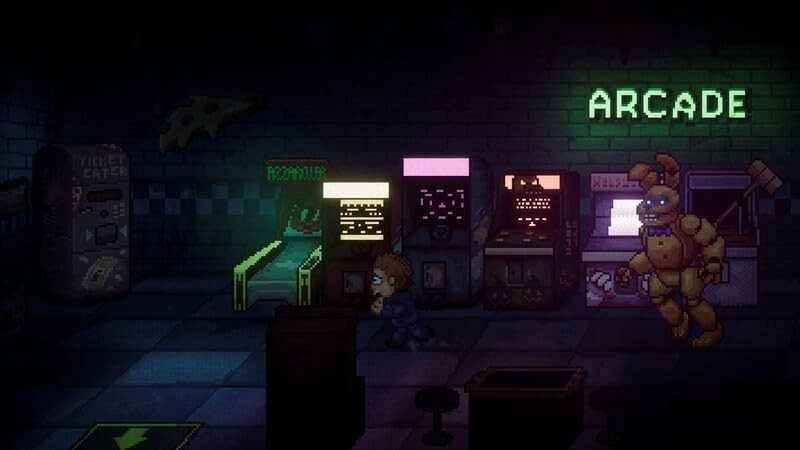 Five „Mega Cat Studios“ penkios naktys Freddy's: Į duobę