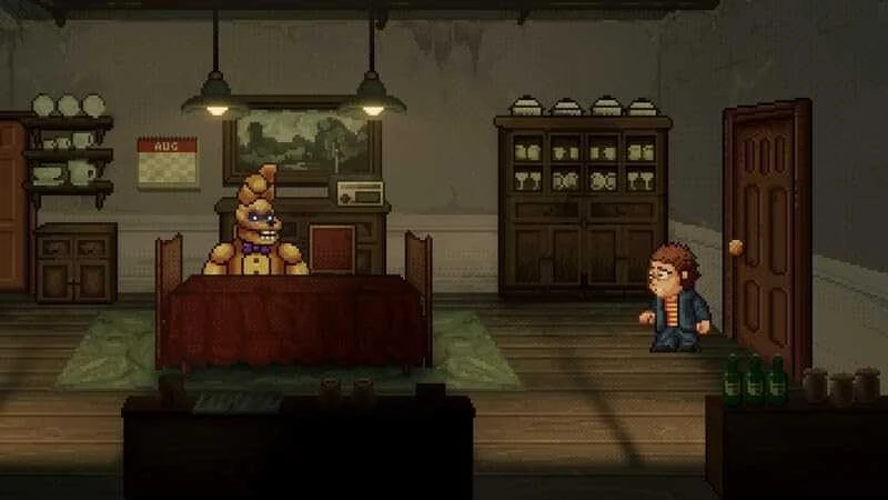 Five „Mega Cat Studios“ penkios naktys Freddy's: Į duobę