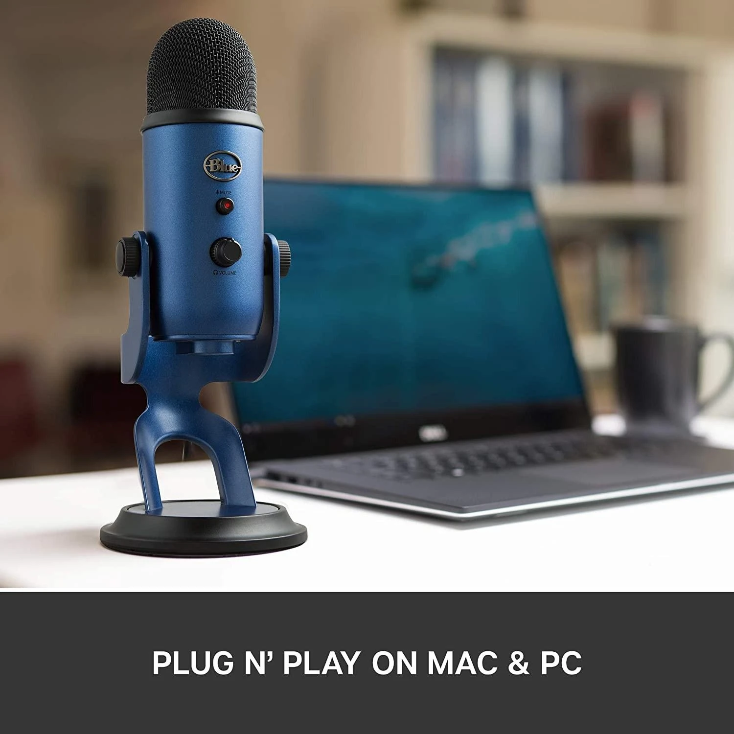Blue Mėlyna Mikrofonas Mėlyna Yeti USB - Mėlyna spalva