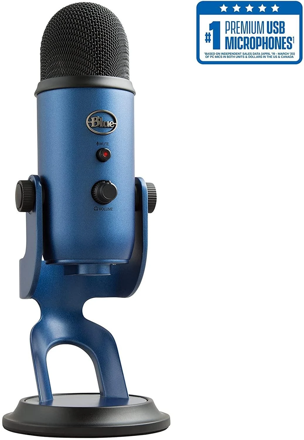 Blue Mėlyna Mikrofonas Mėlyna Yeti USB - Mėlyna spalva