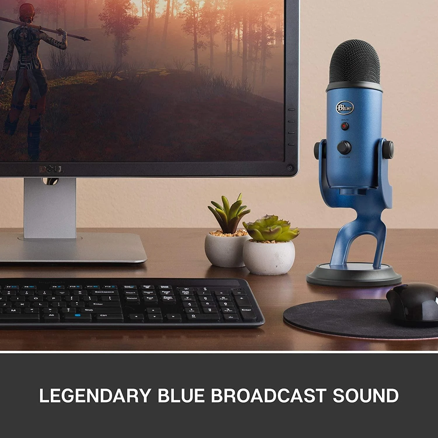 Blue Mėlyna Mikrofonas Mėlyna Yeti USB - Mėlyna spalva