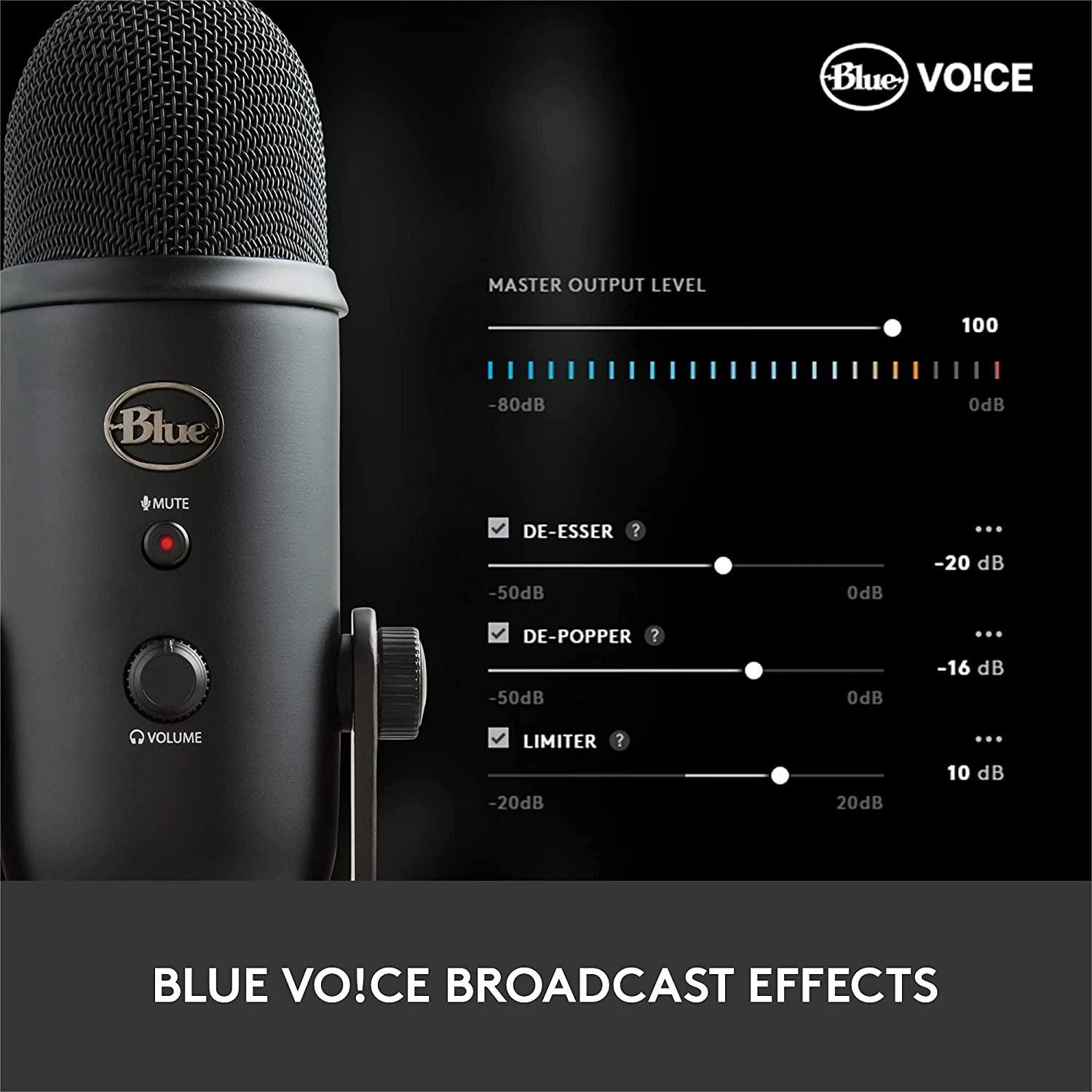 Blue Logitech G Mėlyna Yeti (Sidabrinis) kondensatorinis mikrofonas