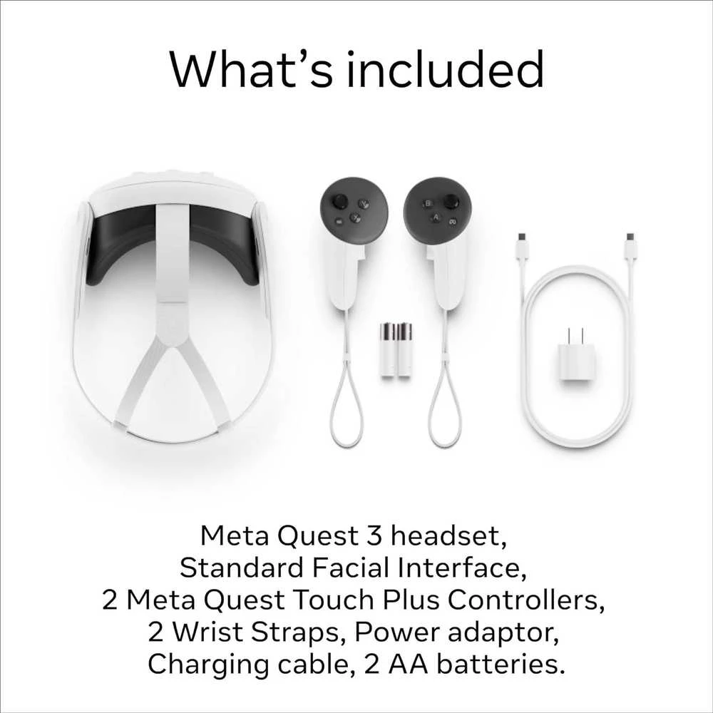 Meta Vr Virtualios realybės akiniai Meta Quest 3 All-in-one VR – 512 GB