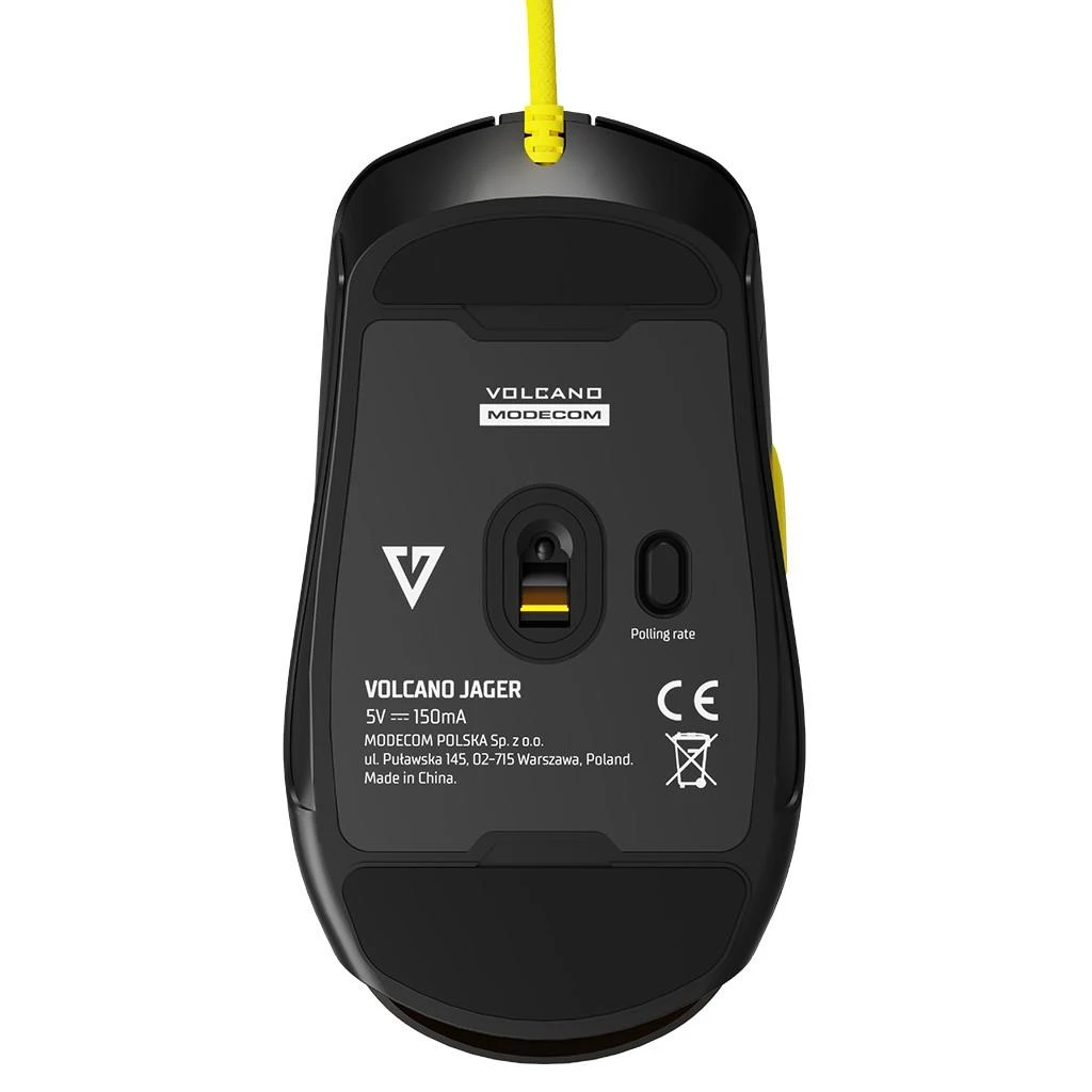 MODECOM VOLCANO JAGER juoda su laidu optinė pelė | 12000 DPI