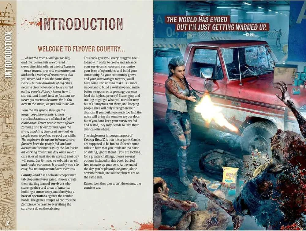Modiphius Entertainment County Road Z Core Rulebook pagrindinių taisyklių knyga