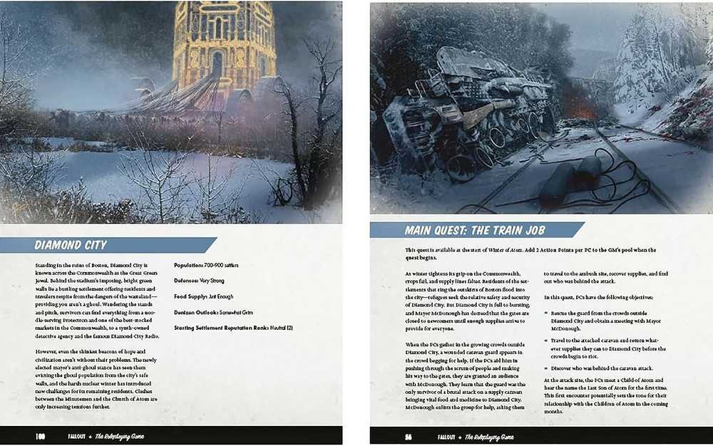 Modiphius Entertainment Fallout: The Roleplaying Game Winter of Atom ...
