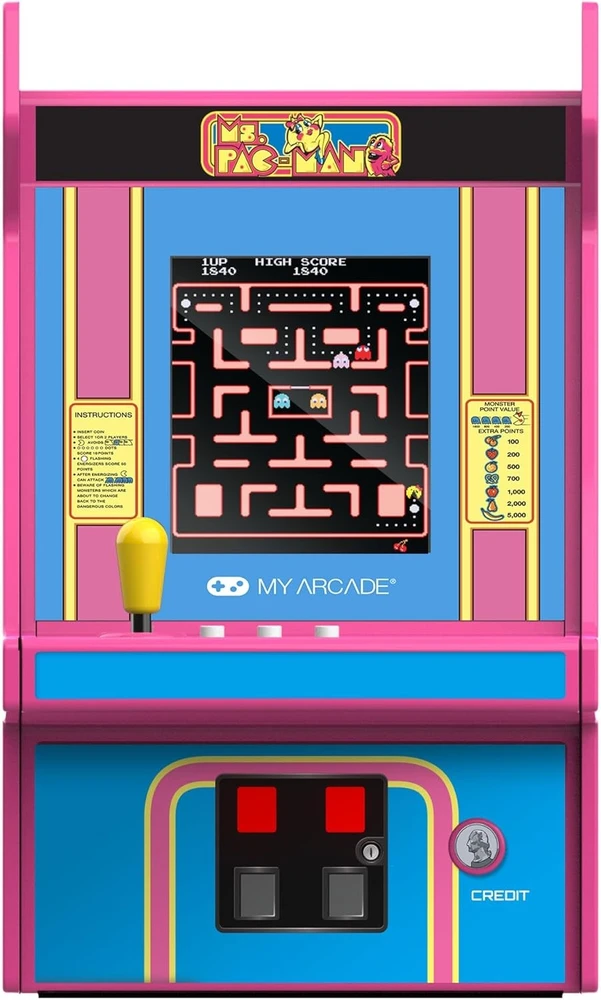 MY ARCADE Žaidimų Konsolė Pro Ms Pacman 6,75"