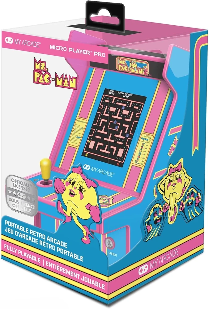 MY ARCADE Žaidimų Konsolė Pro Ms Pacman 6,75"