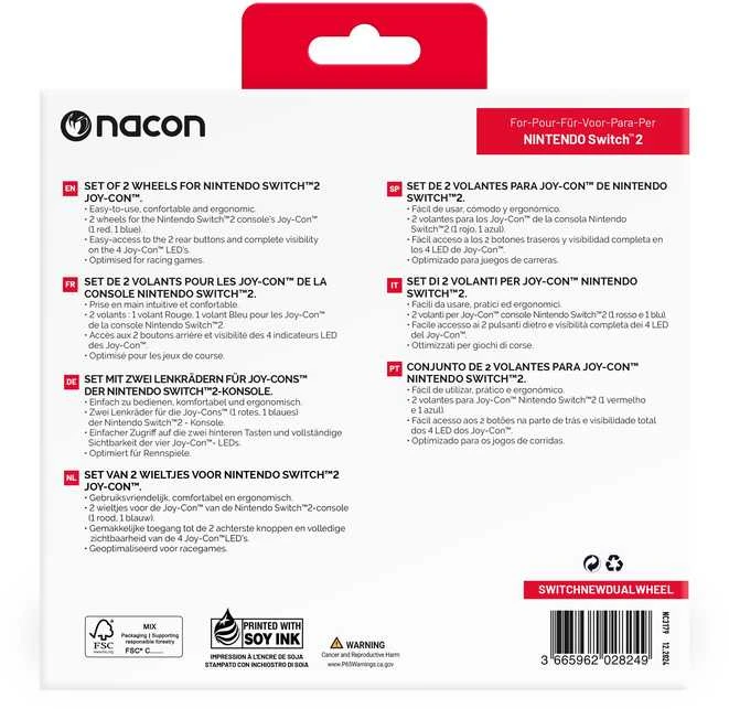 Nacon Dvigubas Nintendo Switch 2 Vairas