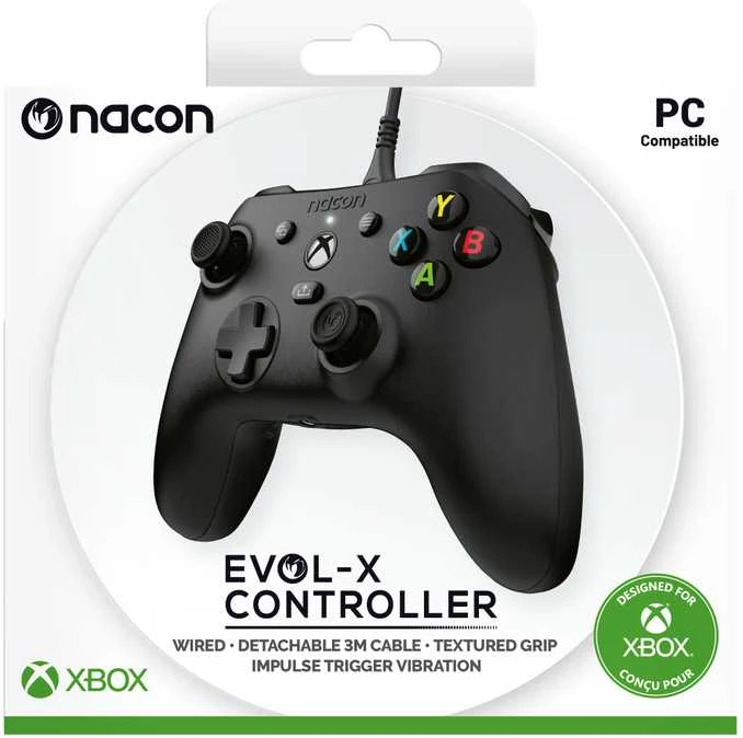 Nacon EVOL-X valdiklis (Juodas)
