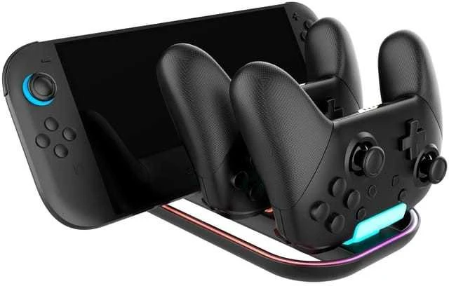 Nacon Nintendo Switch 2 TRIPLE CHARGER Žaidimų konsolė AND PRO CONTROLLER