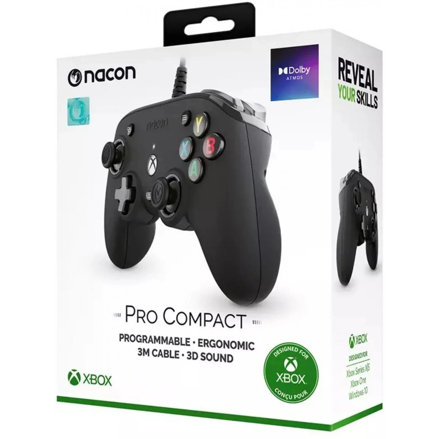 Nacon Pro Compact XBOX X/S & One laidinis valdiklis (juoda)