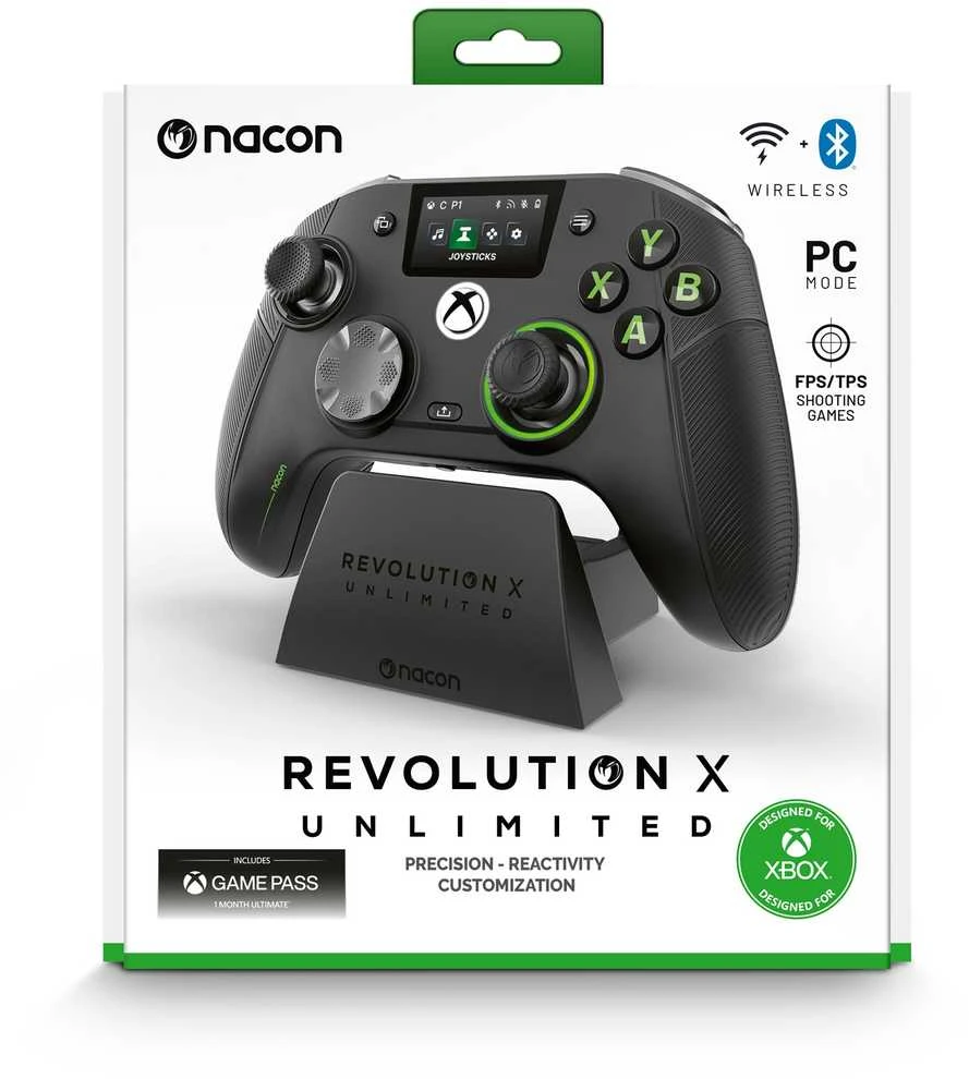 Nacon Revolution X UNLIMITED XBOX / PC belaidis valdiklis su įkrovimo stotele