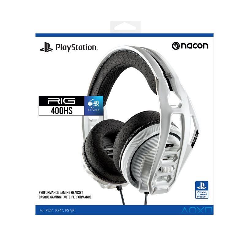 Nacon RIG 400HS laidinės žaidimų ausinės (Baltos) | PS5/PS4/PSVR