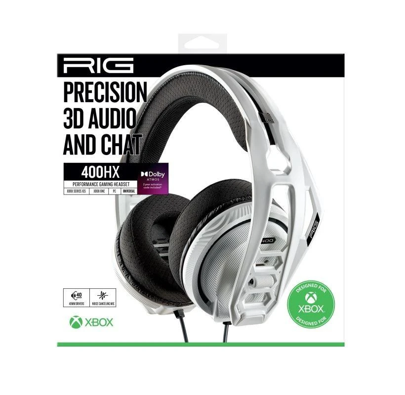 Nacon RIG 400HX laidinės žaidimų ausinės (Baltos) | XBOX