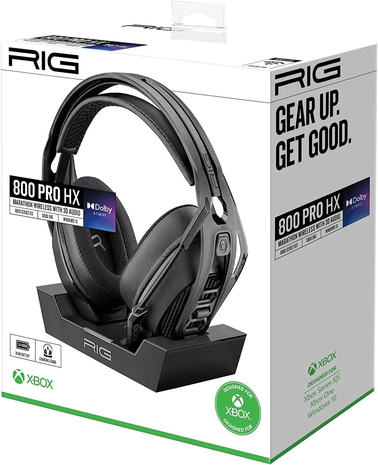 Nacon RIG 800 PRO HX belaidės žaidimų ausinės (juodos) | XBOX