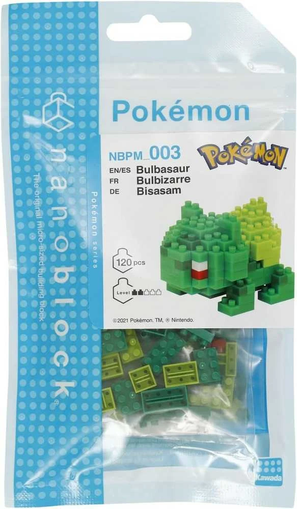 Nanoblock Nanoblokas Nanobloko Pokémonas - Bulbasaur