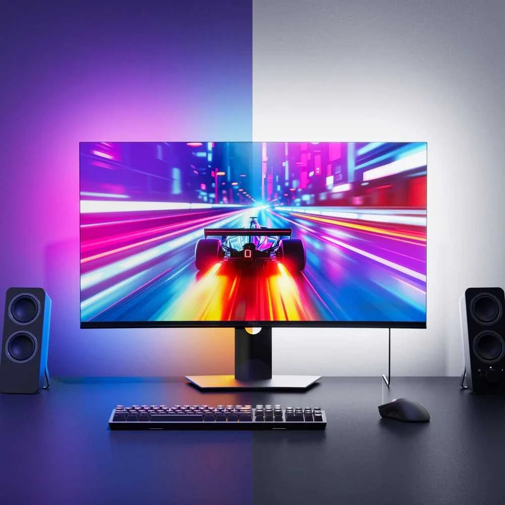 „Nanoleaf“ 4D kompiuterio ekrano veidrodinė šviesos juosta, USB, 2,5 m | 10 W | Daugiaspalvė RGB